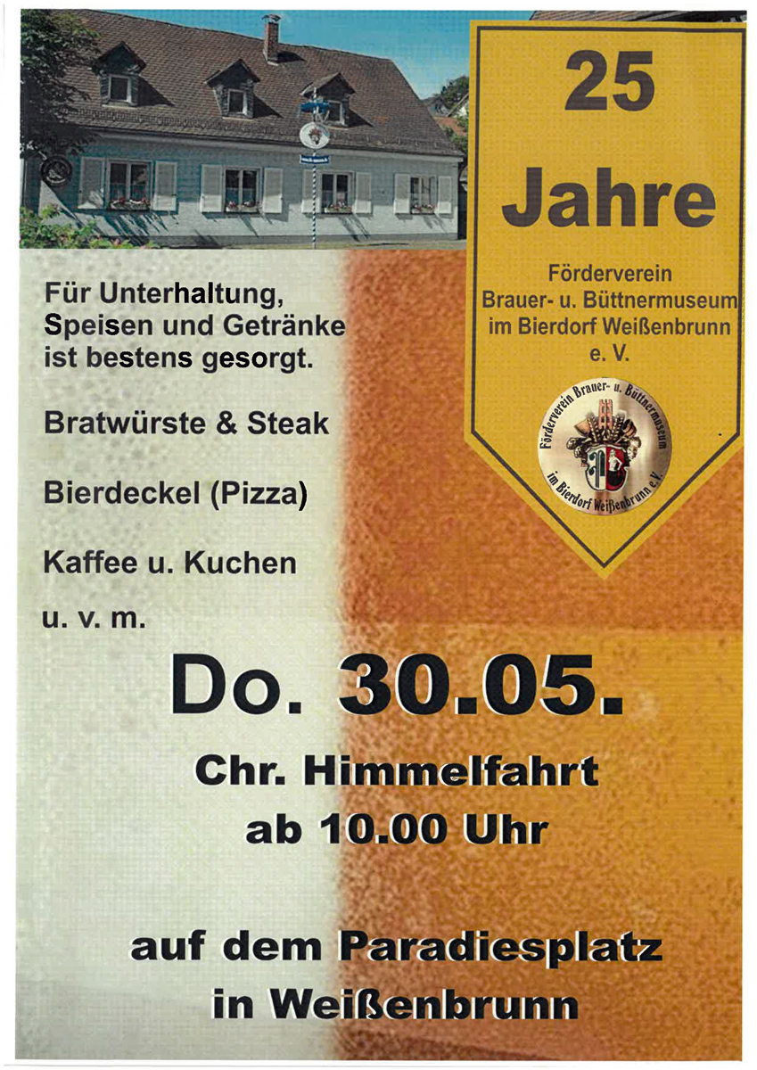 25 Jahre Brauereimuseum in Weißenbrunn