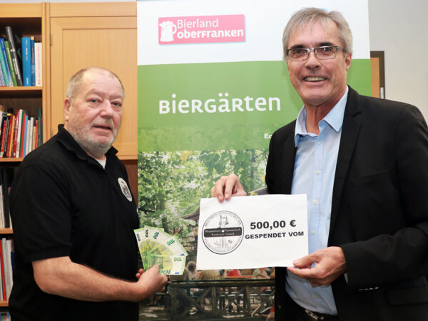 Braumeisterstammtisch Bamberg und Umlad spendet 500 EURO für Bierland Oberfranken